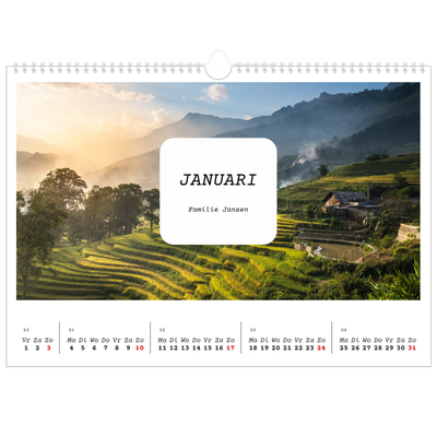 Fotokalender A3 — Het hele verhaal [Januari]