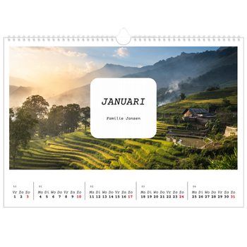 Fotokalender A3 — Het hele verhaal