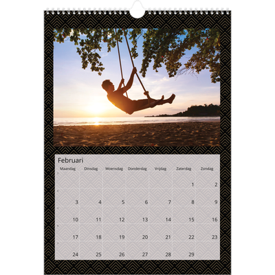 A3 Jaarkalenders — Geometrisch [Februari]