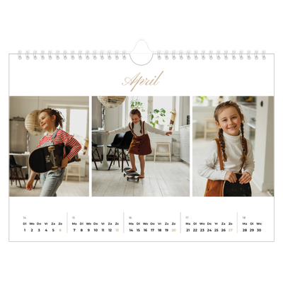 Fotokalender A4 — Fotolijn [April]
