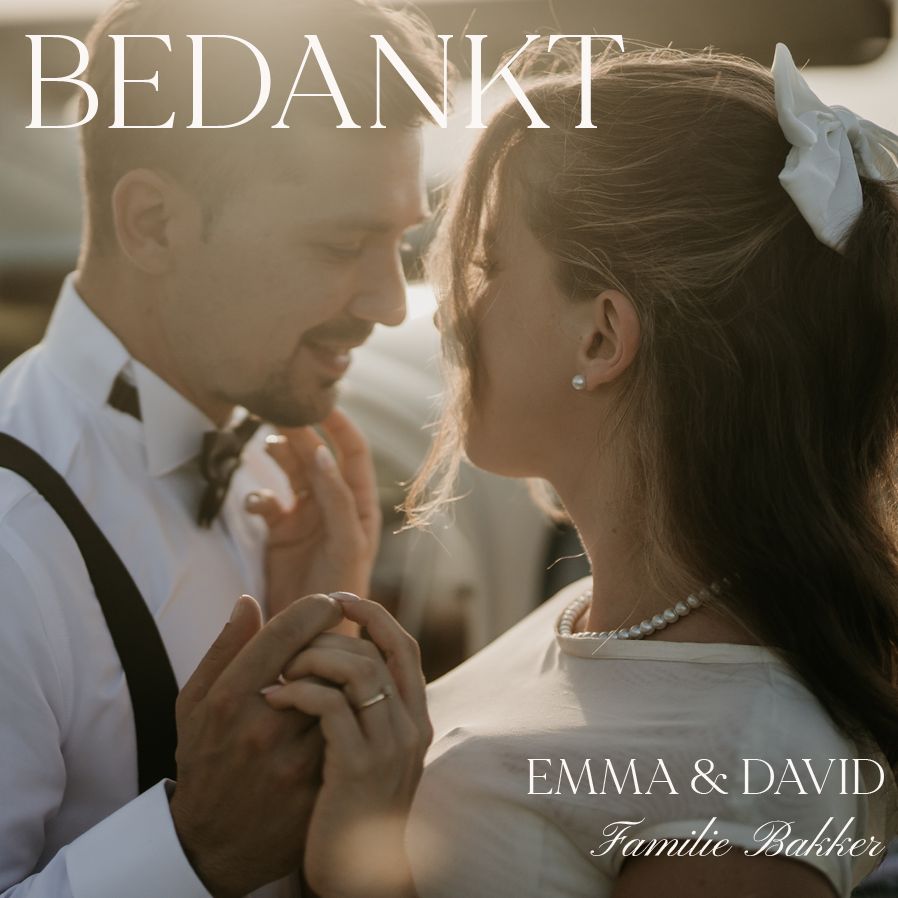 Bedankkaarten — Serif en momentopnamen