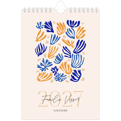 Fotokalender A5 — Minimalistisch koraal [omslag]
