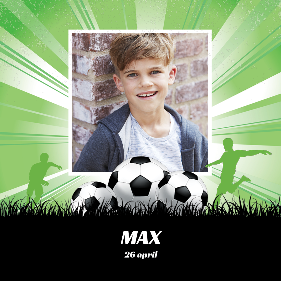 Uitnodigingen — Voetbalster