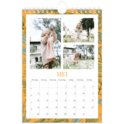 Fotokalender A5 — Gebloemd behang [omslag]