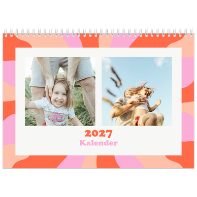Fotokalender A4 Dubbel (30 x 40 cm) — Speelse patronen [omslag]