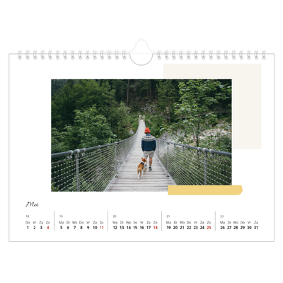 Fotokalender A4 — Gedempte tonen [Mei]
