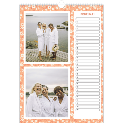 Verjaardagskalenders A3 — In volle bloei [Februari]