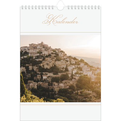 Fotokalender A4 (20 x 30 cm) — Goudschrift banner [omslag]