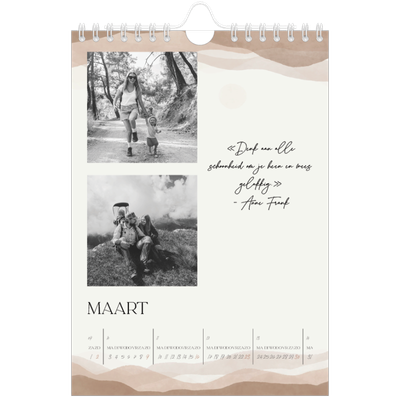 Fotokalender A5 — Welzijn quotes [Maart]