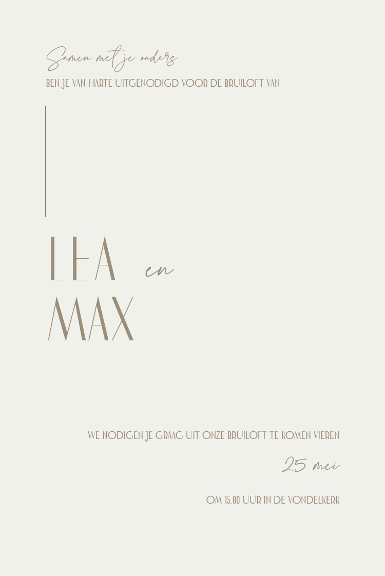 Uitnodigingen — Perfecte combi