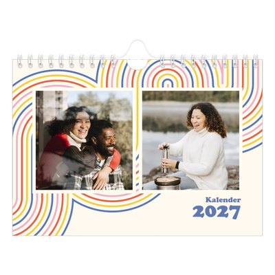 Fotokalender A5 — Retro strepen [omslag]