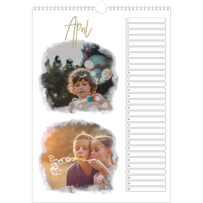 Verjaardagskalenders A3 — Foto-effecten [April]