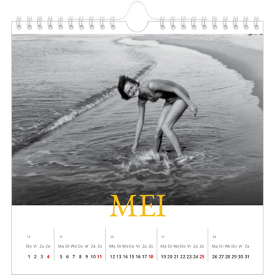 Jaarkalenders vierkant — Historische stijl [omslag]