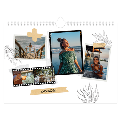 Fotokalender A4 — Plakboek flair [omslag]