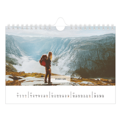 Fotokalender A5 — Klassieke kalender [Februari]