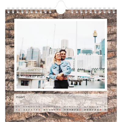 Jaarkalenders vierkant — Boomschors [Maart]