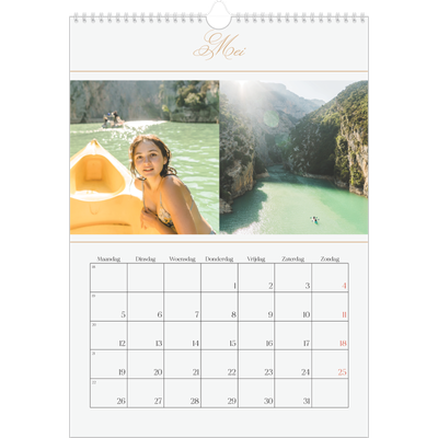 A3 Jaarkalenders — Goudschrift banner [omslag]