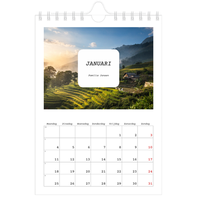 Fotokalender A5 — Het hele verhaal [Januari]